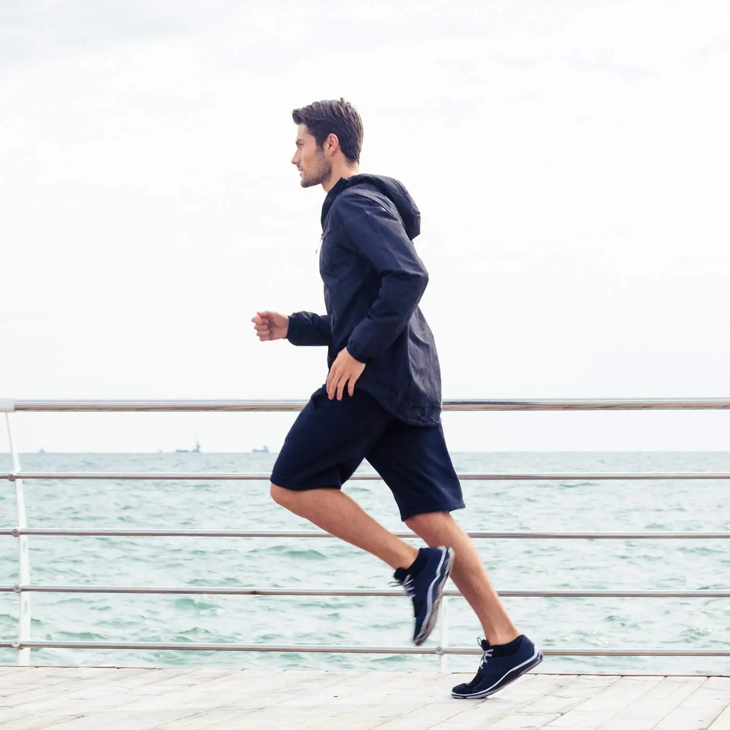 Scene photo of men's sports shorts