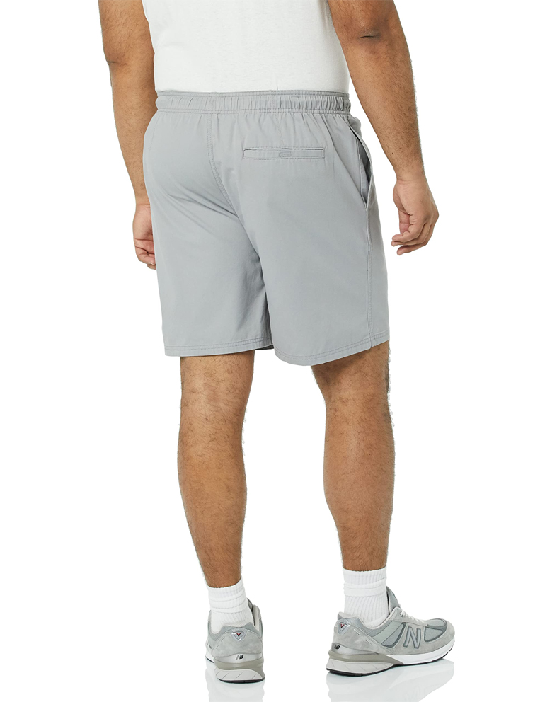 Men's Gray Drawstring Shorts back display