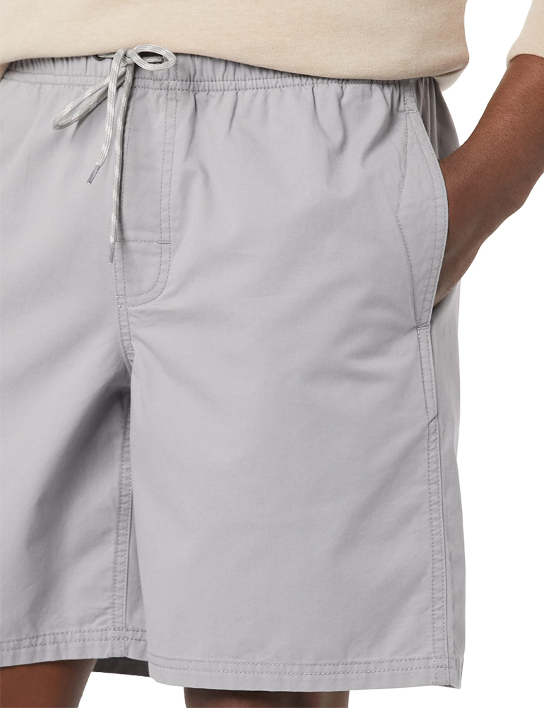 Men's Gray Drawstring Shorts Showcase