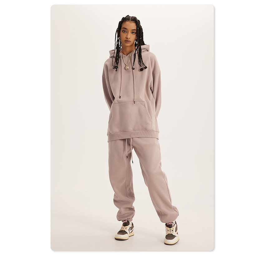 Unisex Plain Hoodie set