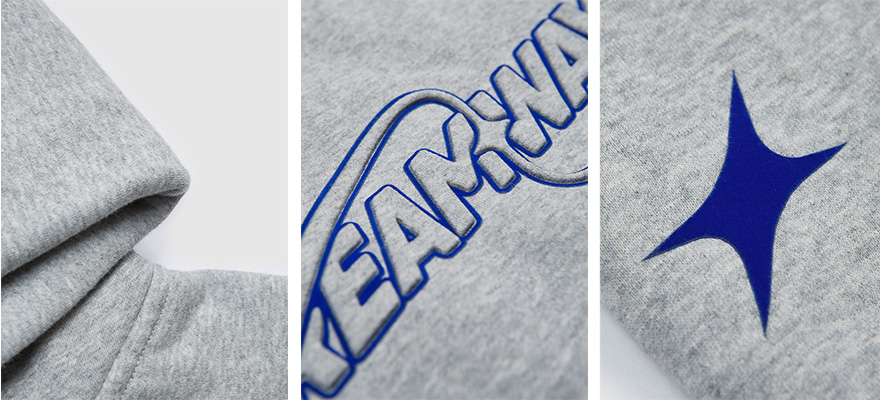 Detail drawing of the hoodie