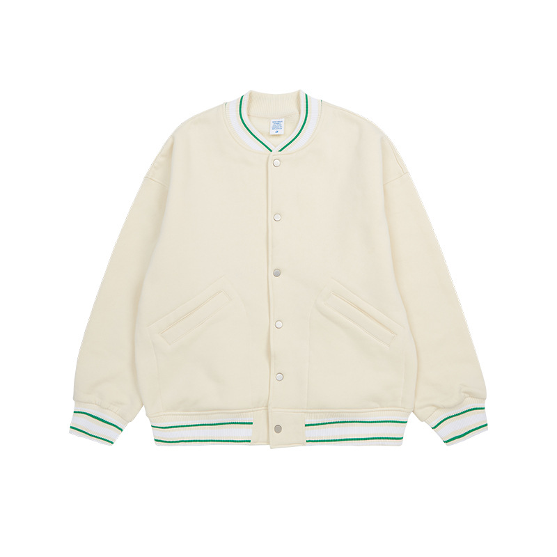 Basic Varsity jacket(White)