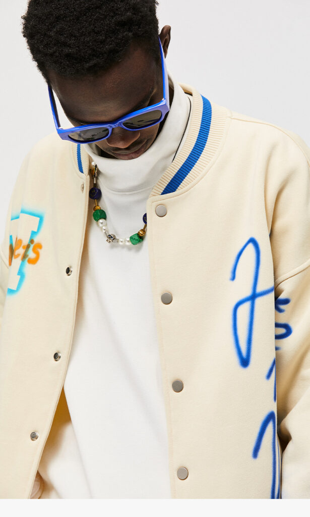 Printing Varsity Jacket showing effect