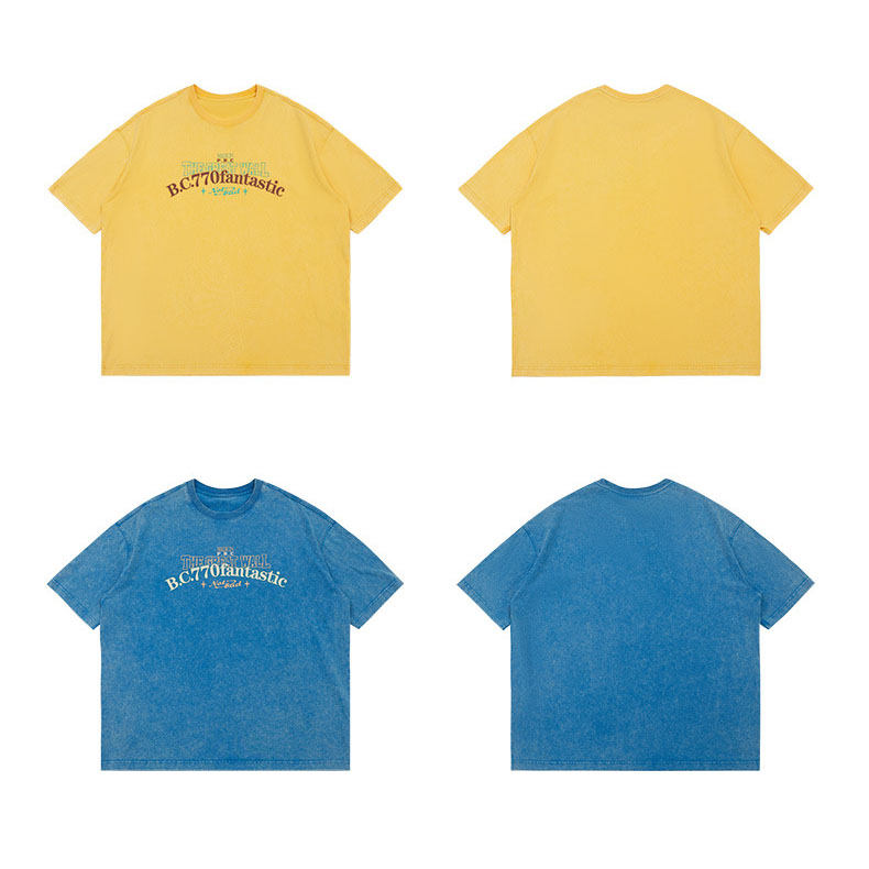 Wash watermark flower t shirt Display