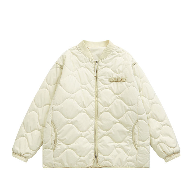 Quilted cotton jacket(White)